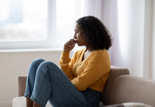 Individual receiving trauma-informed PTSD therapy – Healing Hands Integrative Care